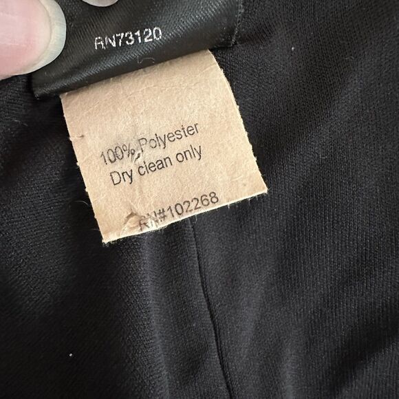 Vintage Fredricks Of Hollywood Black Floral Embroidered Dress 1X Plus - Picture 9 of 10